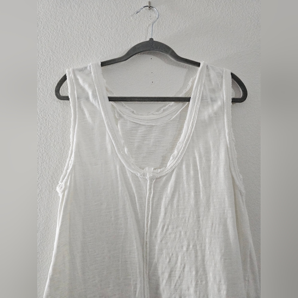 We The Free White Sleeveless Tiered Tank Top - Picture 9 of 13